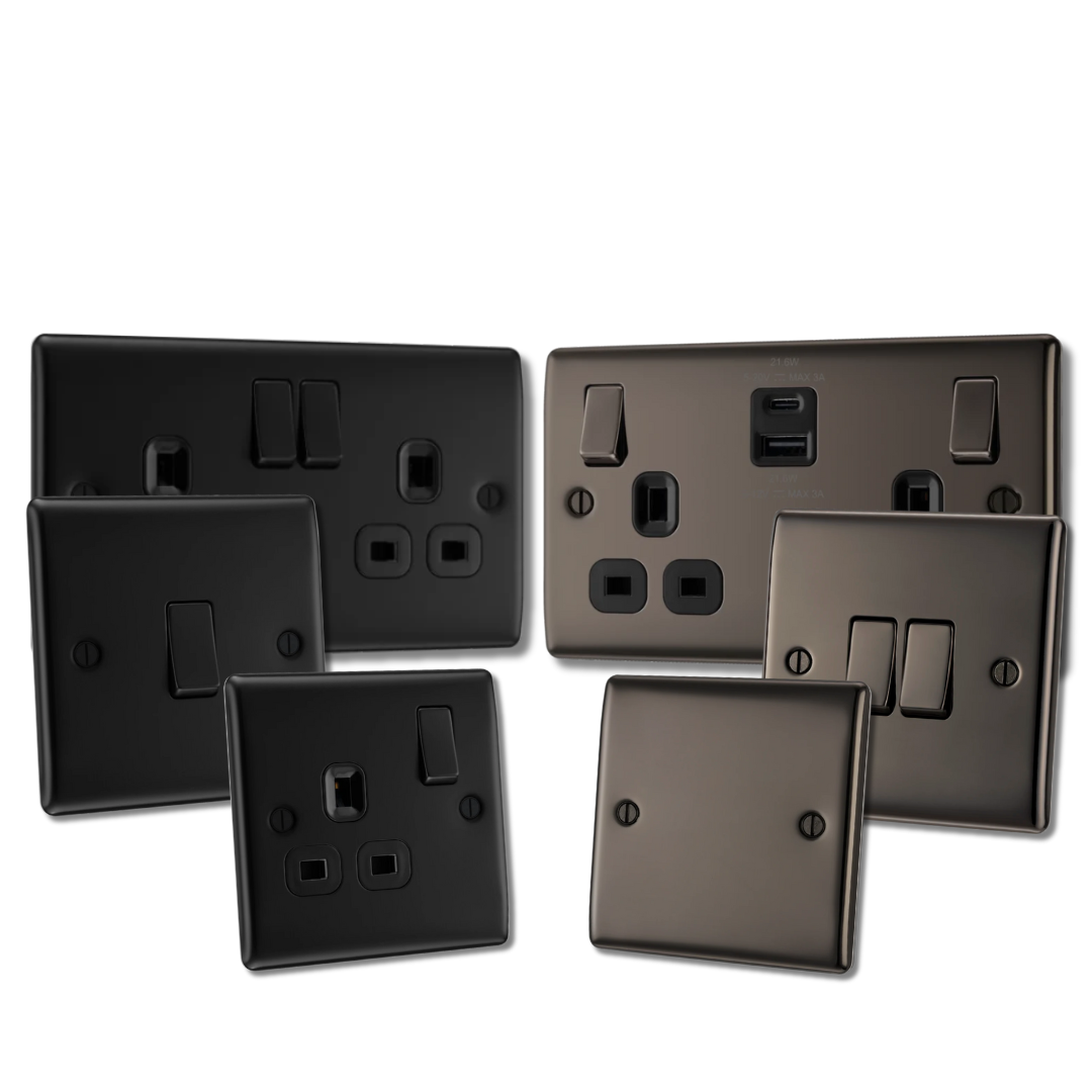 Fancy Socket Decorative Sockets & Switches: Black, Brass, USB & More — Electricals ...
