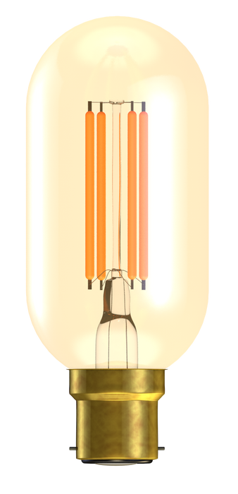 Bell 01438 LED 4W Vintage Amber 110mm Tubular - BC - 2000K