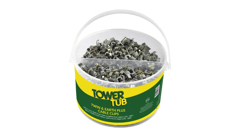 Tower 05TUB05 400 x 1.0/1.5mm & 400 x 2.5mm T&E Plus Cable Clips