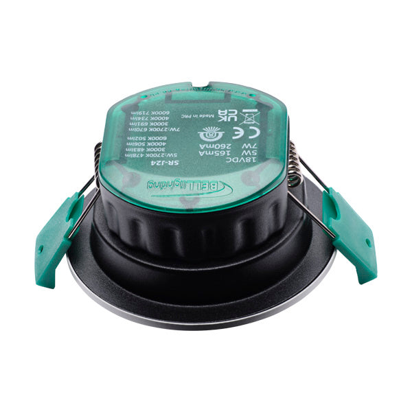 Bell 08188 Firestay 5/7W LED 4CCT Downlight with PIR Sensor - P&P, 60° Beam, White Bezel (4 Pole Lever Plug)
