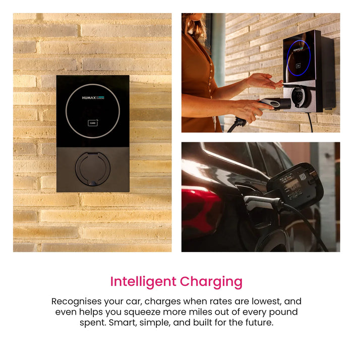 Humax HMX-A01T7 7.4kW Tethered 7.5M V2G IP65 Home EV Wall Charger