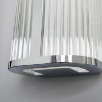 Forum Lighting SPA-44379-CHR Nayru 8w LED Wall Light CCT 3/4k IP44 Chrome/Opal