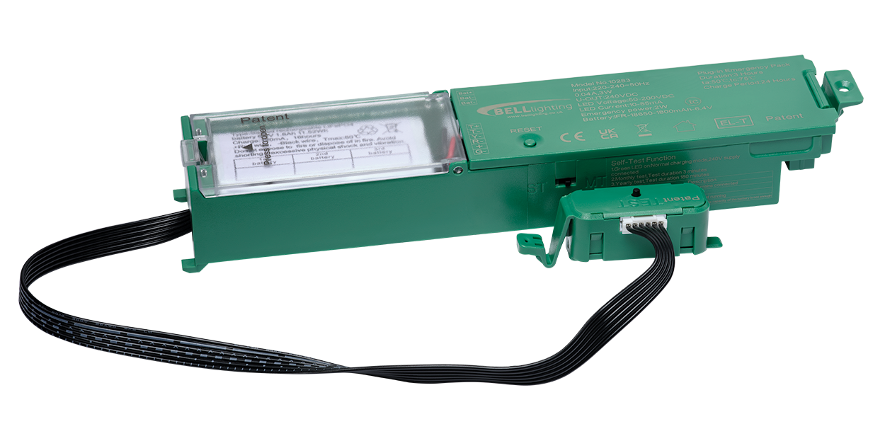 Bell 10283 Plug In Emergency Pack for the Dura LED CCT V2 Battens - Self Test On/Off