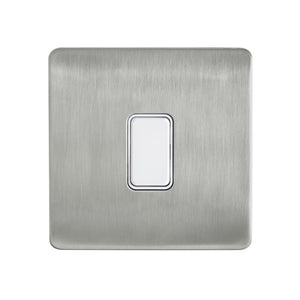Forum Lighting CUL-44839 Kinetic Plated 1 Gang Grid Switch Satin Nickel -Order Back Plate & Switch Separately