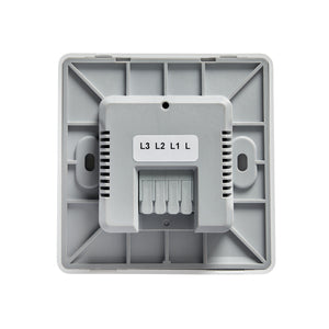Forum Lighting CUL-45724 3 Gang Integrated electric to kinetic switch- White/Black