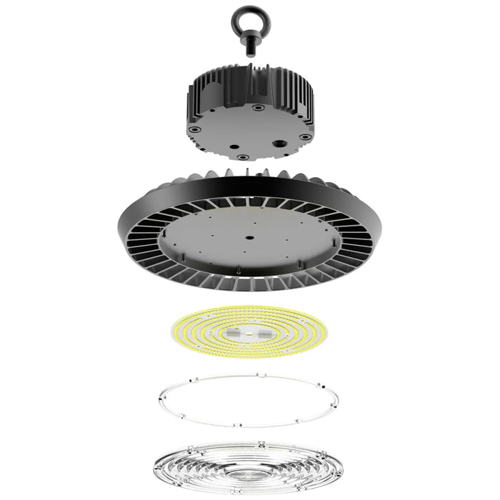 Crompton Lamps 15043 200W 4000K Keto Emergency High Bay 90º