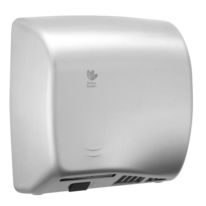 Dryflow DFES02BS EcoSlim HEPA Hand Dryer With Loniser Brushed Satin