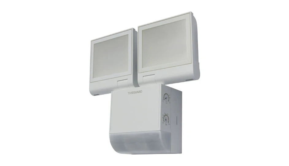 Timeguard LED200PIRWHP 17W LED Compact Floodlight Twin Flood With PIR IP55 – White