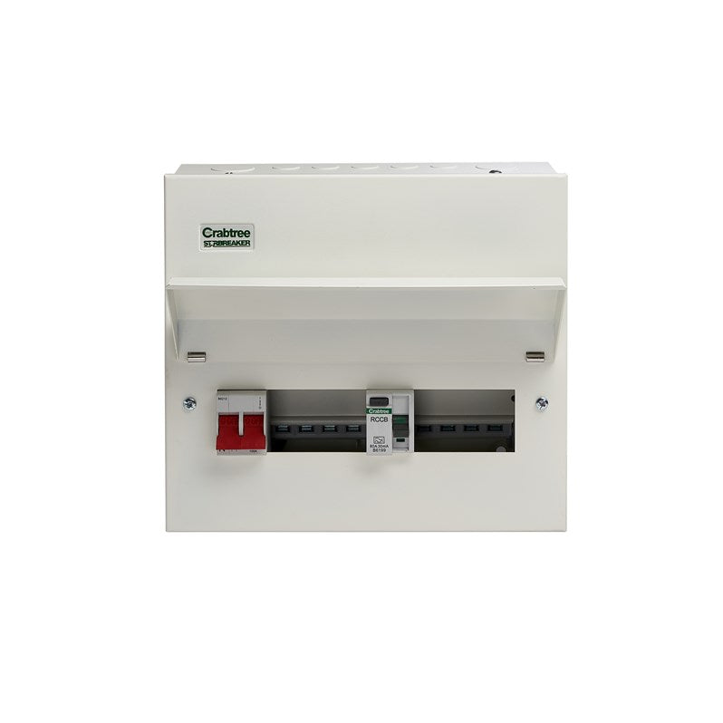 Split Load Ccu Crabtree 508/2483B 8 Way Split Load Consumer Unit 100A Main Switch +4 ...