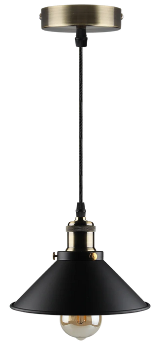 Kosnic AST-BLK Aster, Pendent fitting, black, E27