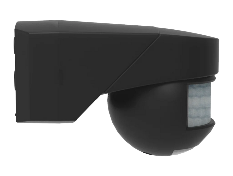 Kosnic PIR-EXT-BLK P20 Exterior IP54 on/off PIR 3 Mount Positions Black