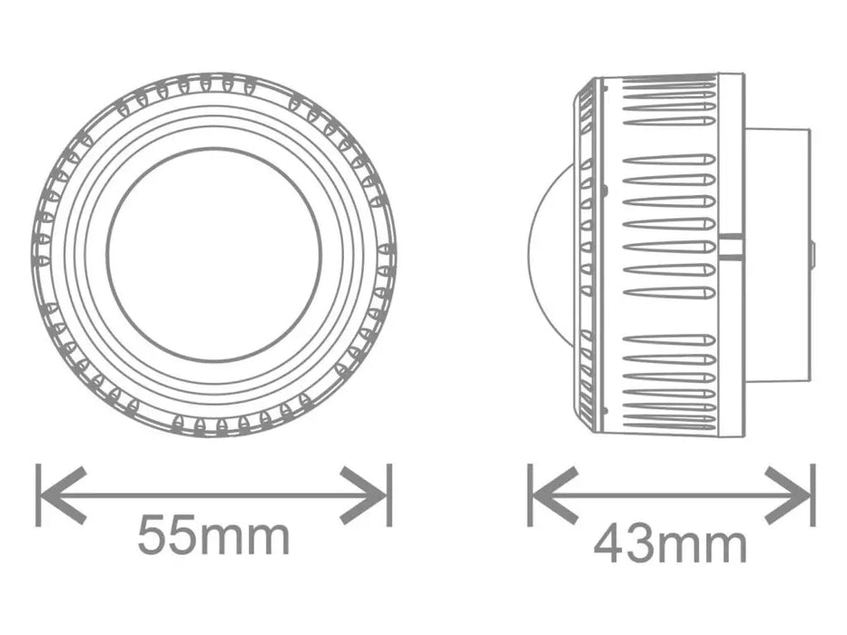 Kosnic PIR-ZGA PIR Sensor with Zhaga Connector with ON/OFF 0-10V Dimming