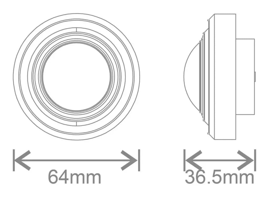 Kosnic PIRLB-ZGA PIR Sensor with Zhaga Socket Small Lens 10m Detection Range