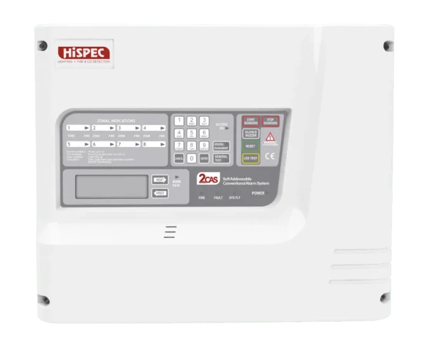 Hispec HS2CAS/2ZP Fire Alarm Control Panel — Electricals Online
