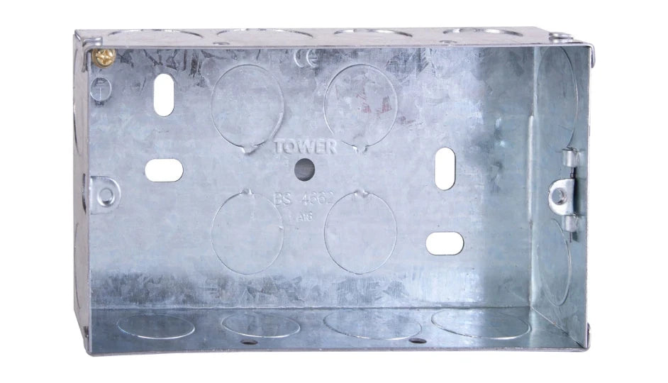 Deta Tower DB165 2G 35mm Flush Metal Back Box