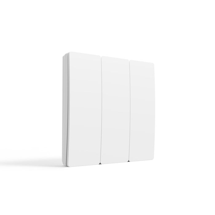 Ener-J WS1052XS Wireless Kinetic 3 Gang Switch Silver IP56 Waterproof Battery Free Wall Switch