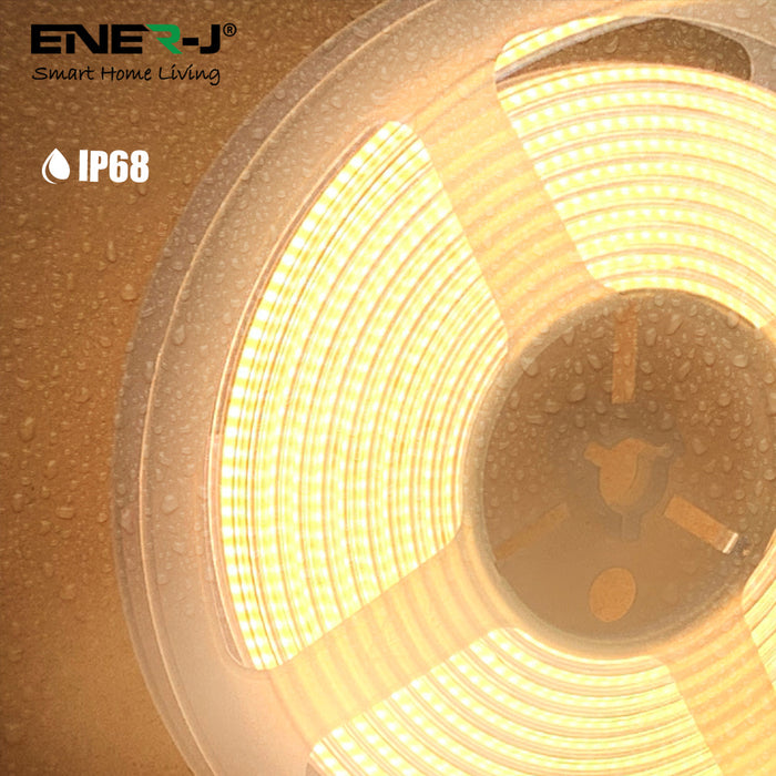 30m COB LED Strip Light 24V IP65 – 4000K Natural White, 480 LEDs/m, Dotless High CRI Flexible Lighting Strip