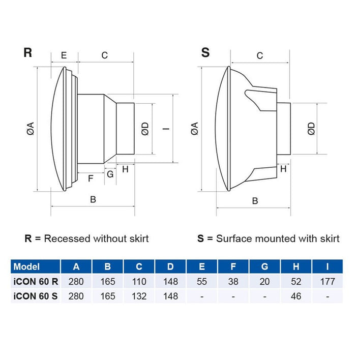 Airflow 72683501 ICON 15 Extractor Fan
