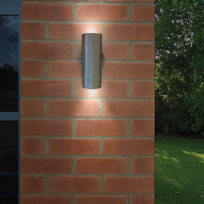 Eterna SSWLTWIN 35W stainless steel twin up and down wall light