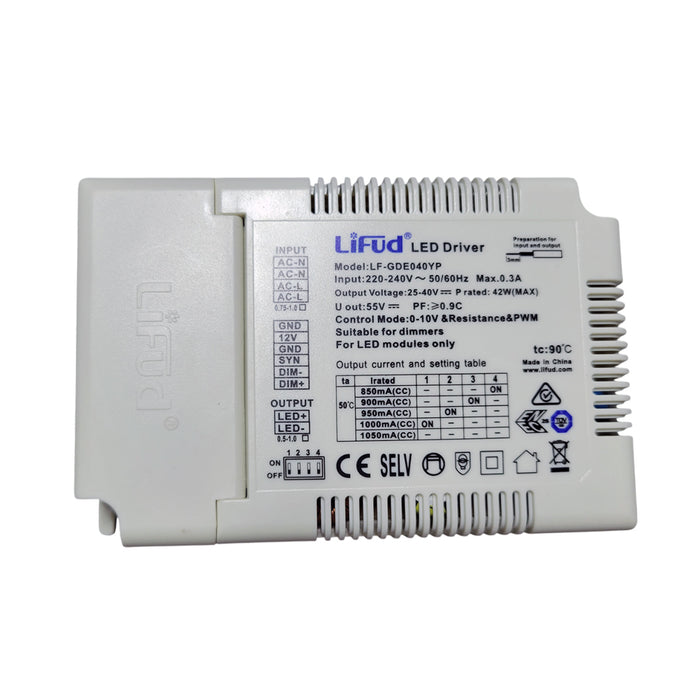 ENER-J E001 40W Lifud no flicker 0-10V Dimmable Driver