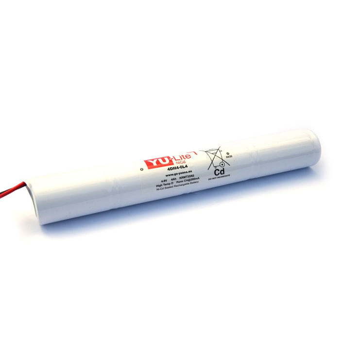 Yuasa 4DH4-0L4 4.8V 4Ah NiCd Emergency Lighting Battery Pack UK