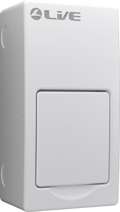 Live LSMC04-RC63 4 Module Metal Clad Consumer Unit c/w 63A RCD