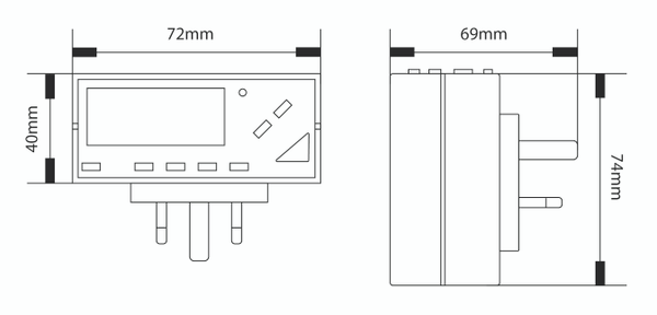 Timeguard TG77 7 Day Compact Electronic Timeswitch