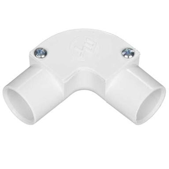Marshall-Tufflex MIE2WH 20mm PVC Conduit Inspection Elbow White ...