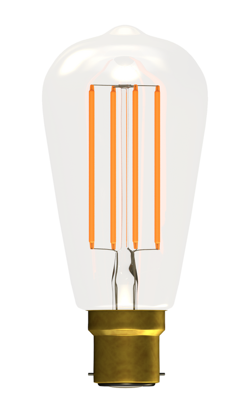 Bell 60130 4W LED Filament Squirrel Cage Clear - BC, 2700K