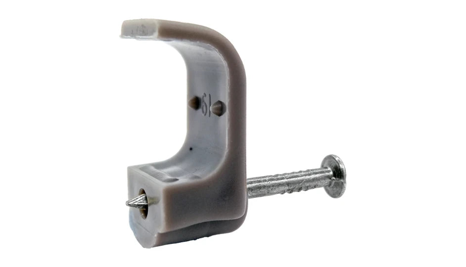 Deta Tower 70CGKF60 6.0mm Single T&E Cable Clip Grey (Box of 100)