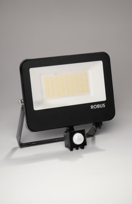 Robus RST50CCT3P-04 SELEST 50W Floodlight with PIR IP65 CCT3 Black c/w ...