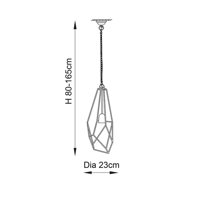 Endon Lighting 73117 Avery Pendant Light  (bulb not included)