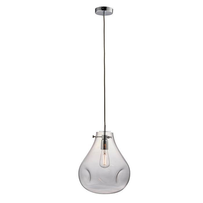 Endon Lighting 94521 Utopia Ceiling Pendant Light With Clear Blown Glass Shade
