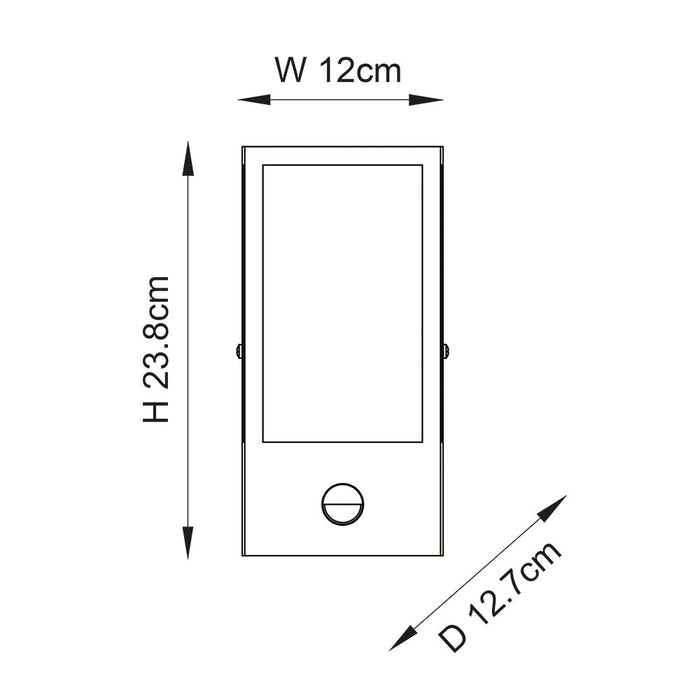Endon Lighting 94995 Oxford PIR Wall Light
