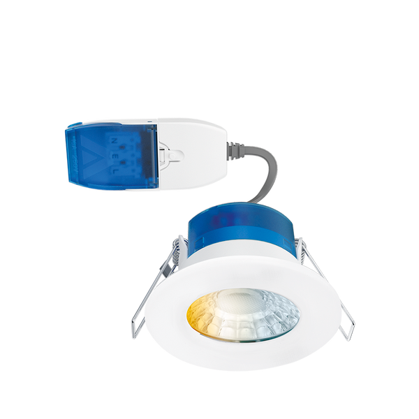 Aurora AU-R6CWSFF Aurora Fixed R6™CWS Fire Rated Upto 620lm 4W/6W 3000K/4000K/5700K Downlight - FastRFix
