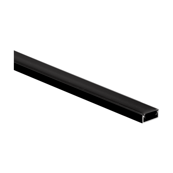 Aurora Lighting AU-CHPC1FR1BLK 1m Frosted Black Profile Diffuser for AU-CH100x, AU-CH101x, AU-CH102x