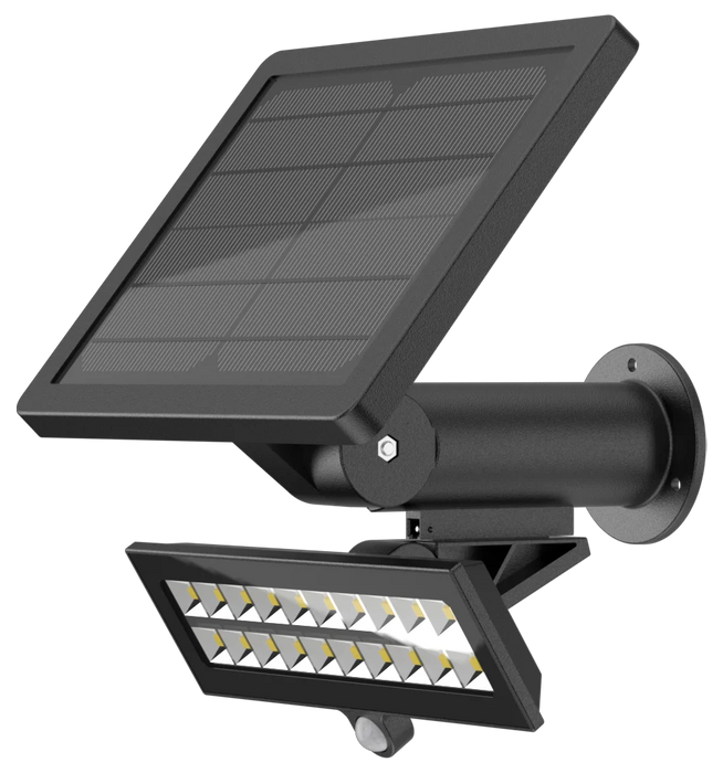 Kosnic AIR1400-BLK Aira solar flood light 3000K 1400lm Black, 2m Extension