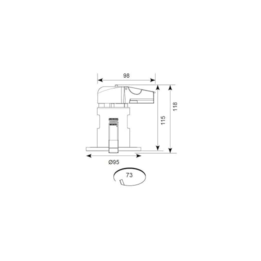 Ansell APRILED/CW Prism Led Fire Rated Downlight Cool White