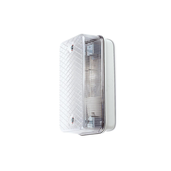 JCC JC40007CL Astra Mains IP65 Bulkhead Halogen ES 70W E27 Grey/Clear