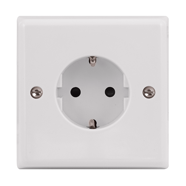 Click Scolmore Polar BA037PW POLAR SINGLE EUROPEAN SOCKET