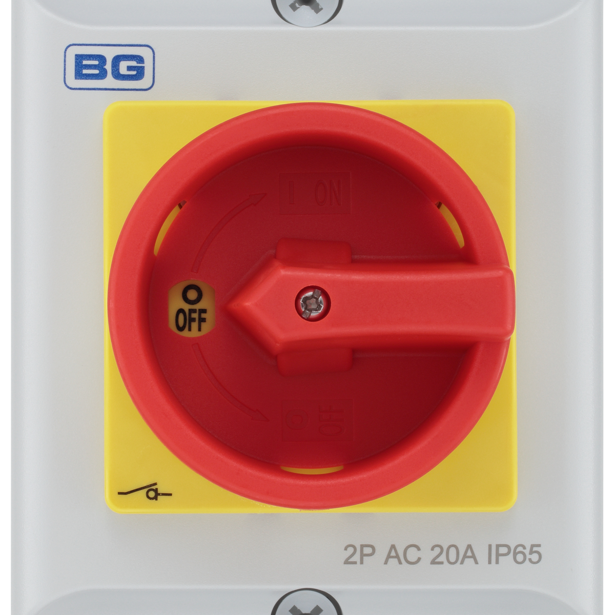 BG CPRSD220 Rotary Isolator, 20A 2 Pole — Electricals Online