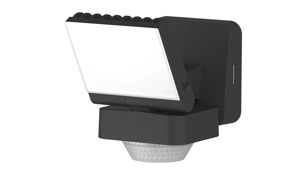 BrackenHeath BR3552 iSpot Swivel Floodlight IP65 with PIR Single 220-240V Black