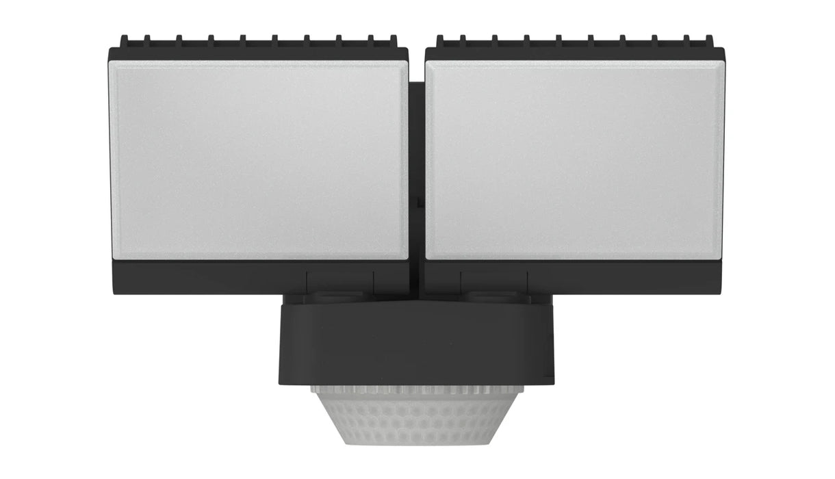 BrackenHeath BR3553 iSpot Swivel Floodlight IP65 with PIR Twin 220-240V Black