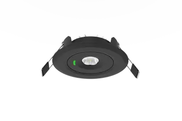 Ansell ABEA/1/B Beacon Non-Maintained Emergency Downlight Black