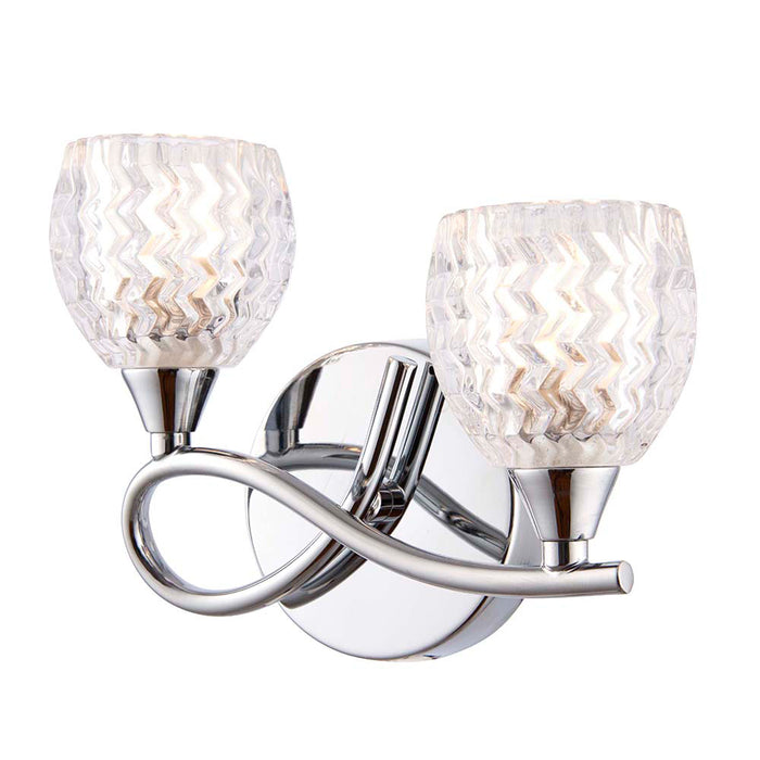 Endon Lighting BOYER-2WBCH-L Boyer 2lt wall Light