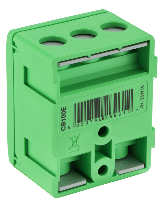 BG CB100E 100A 5 Way Connector Block - Earth - Green