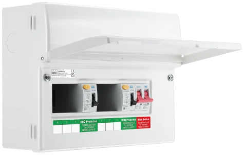BG CFUD6606A 12 Module, 6 Way, 100A Main Switch, 63A/63A Type A RCD