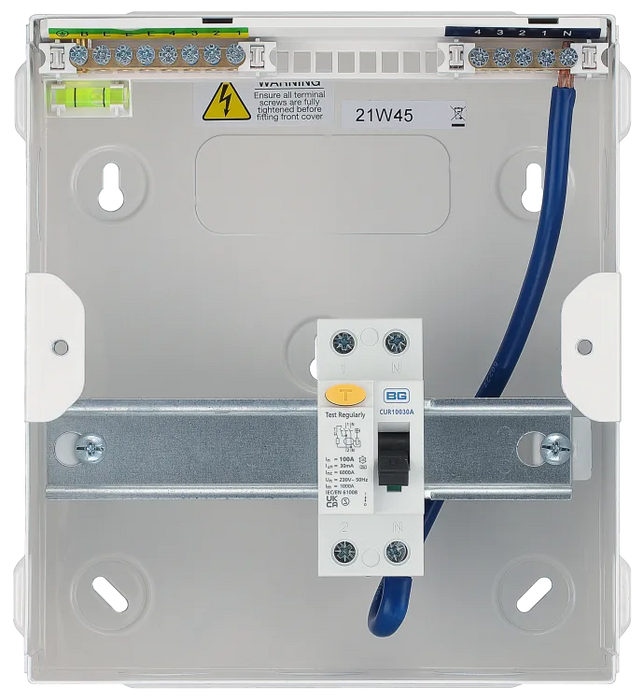 BG CFURSW10004A 6 Module 4 way, 100A Type A RCD