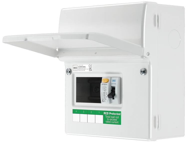 BG CFURSW10004A 6 Module 4 way, 100A Type A RCD