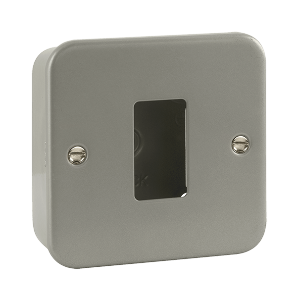 Click Scolmore CL20401 GridPro 1 Gang Frontplate & Back Box